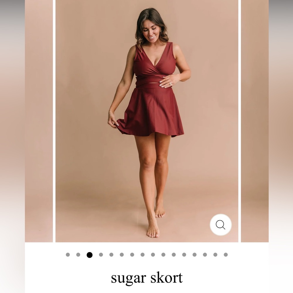 The Honey Mark swim athleisure Sugar Skort size 2XL